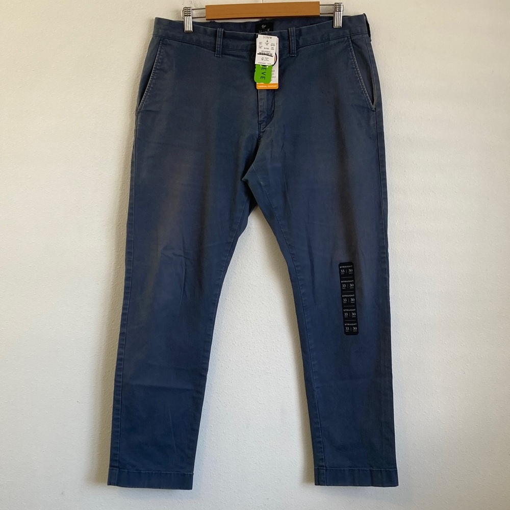 J.‎ Crew flex chino pant Size 33 x 30 Blue